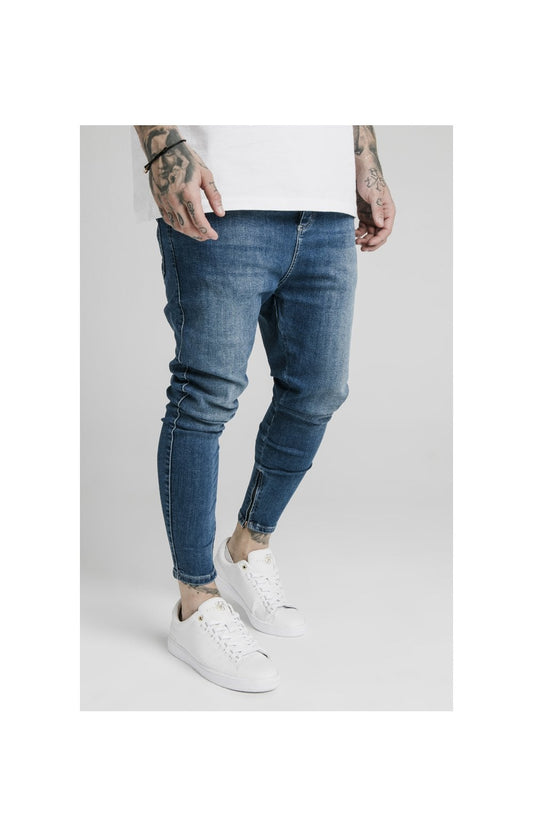 Blue Essential Drop Crotch Jean