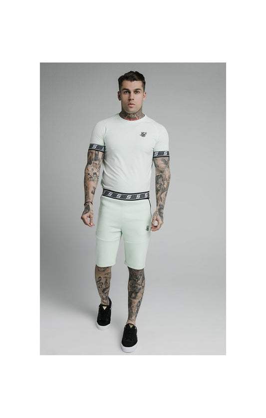 SikSilk S/S Exhibit Tech Tee - Aqua Teal