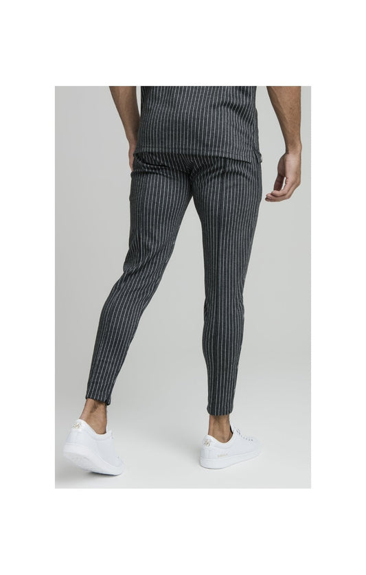 Grey Smart Pinstripe Pant