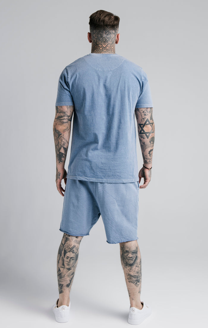 Laad de afbeelding in de Galerij viewer, SikSilk Relaxed Shorts - Washed Blue (4)