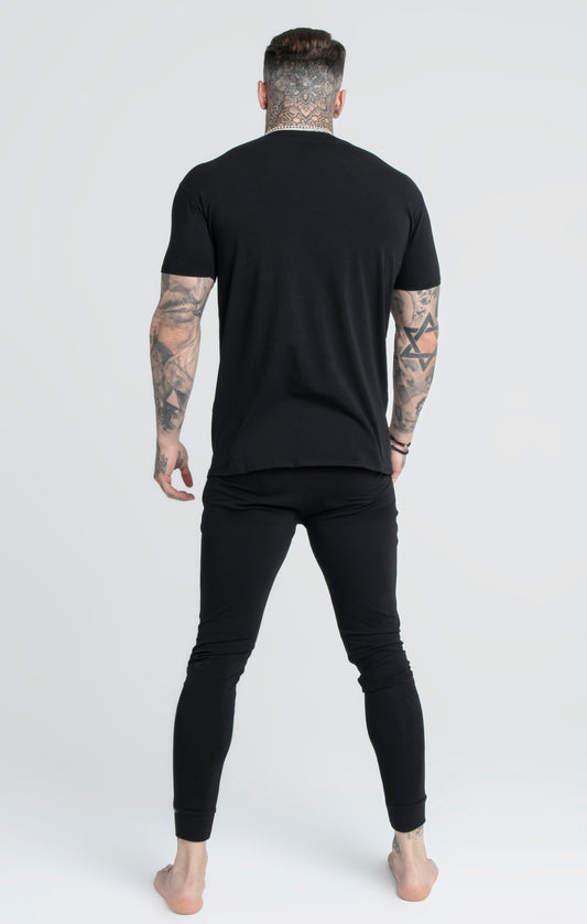 T-shirt in de kleuren zwart en ‘grijs Marl’ (2-delige set)