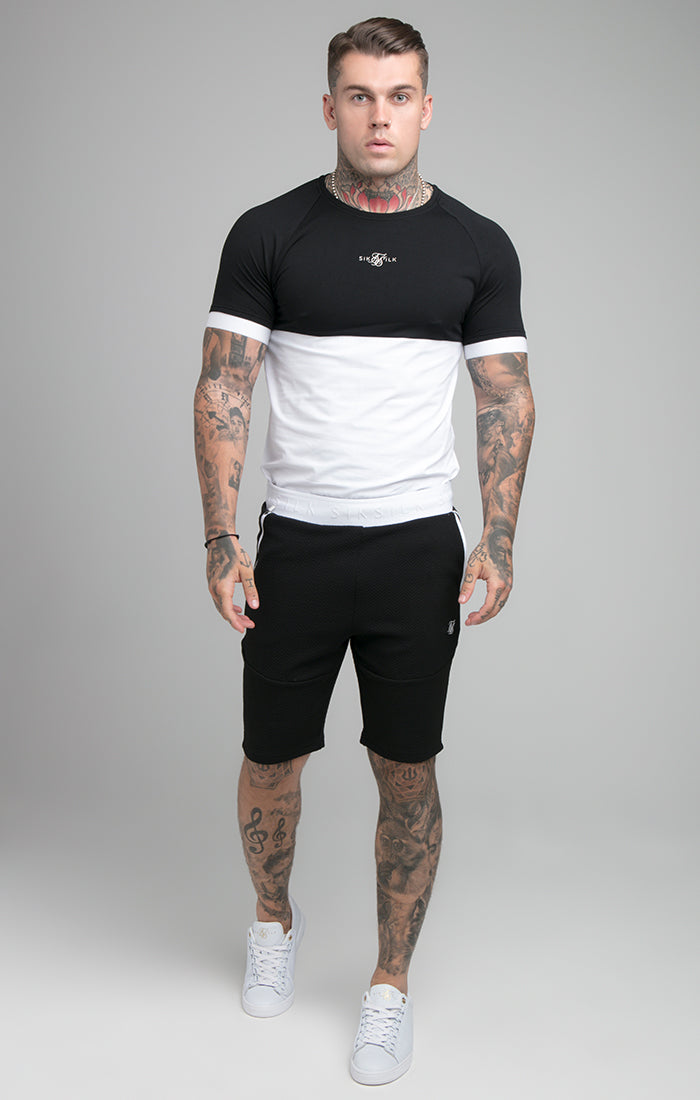 Laad de afbeelding in de Galerij viewer, Black Elastic Cuff T-Shirt (4)