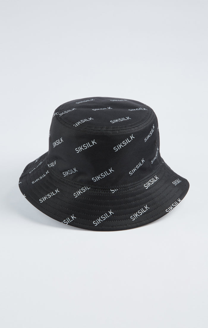 Laad de afbeelding in de Galerij viewer, Black Reverse Aop Bucket Hat (1)
