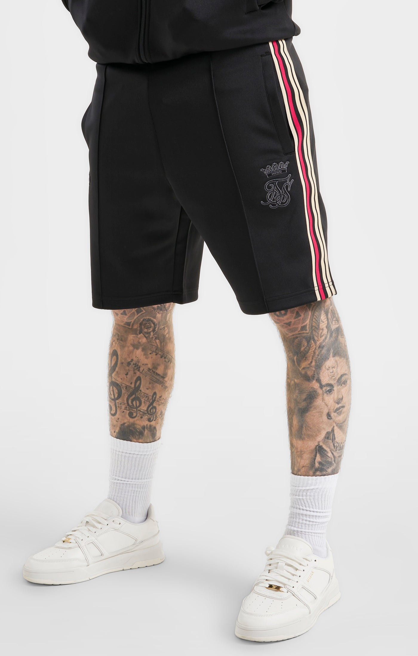 Laad de afbeelding in de Galerij viewer, Messi x SikSilk Loose Fit Elasticated Shorts - Black