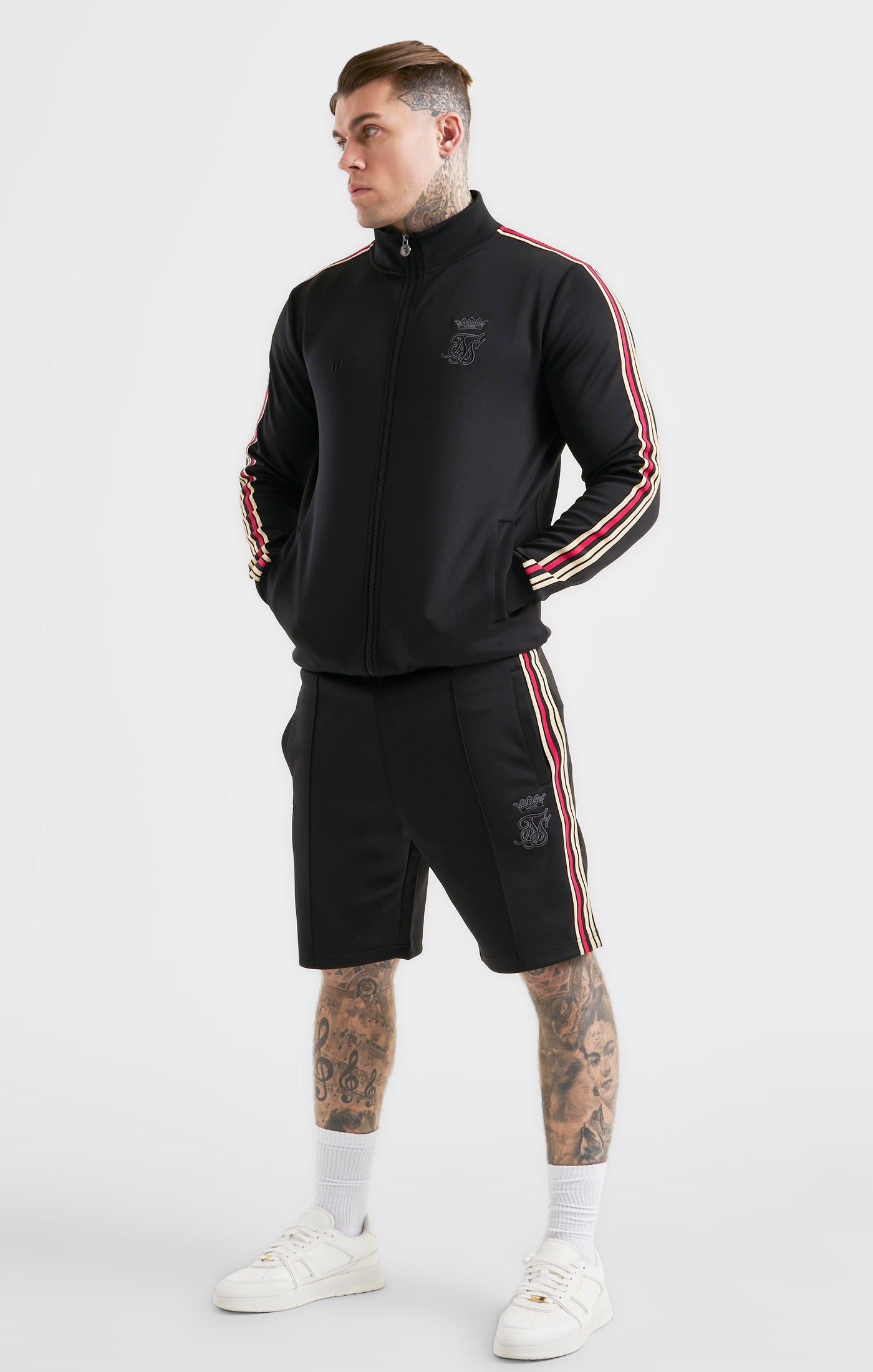 Laad de afbeelding in de Galerij viewer, Messi x SikSilk Loose Fit Elasticated Shorts - Black (2)