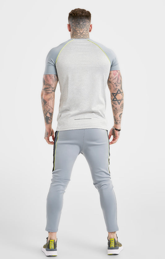 Grey Sports Poly Raglan T-Shirt