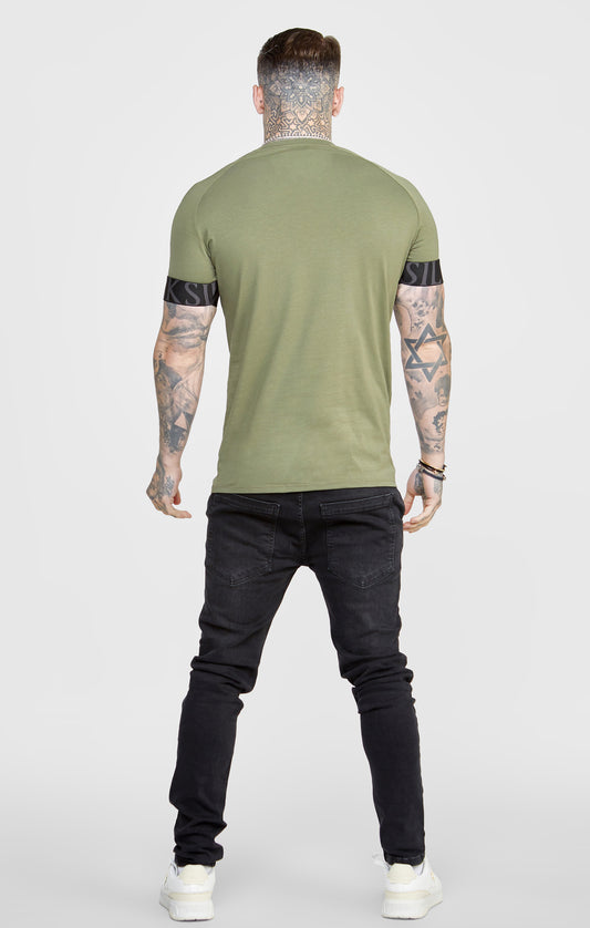 Khaki Twin Pack Muscle Fit Tech T-Shirt