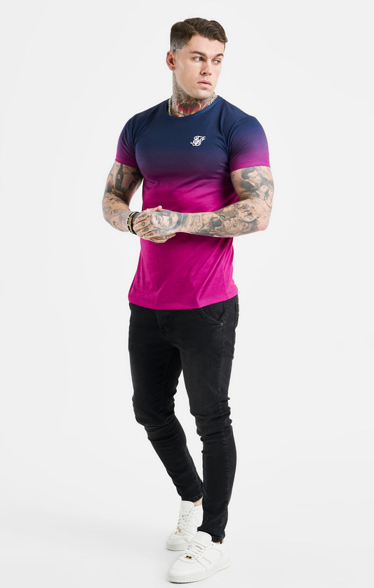 Navy Fade Muscle Fit T-Shirt