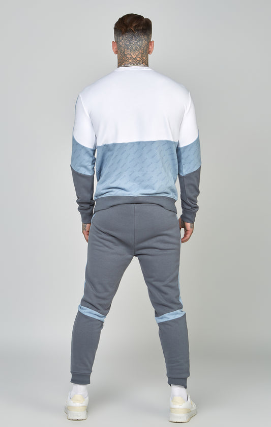 White Cut & Sew Relaxed Fit Sweatshirt