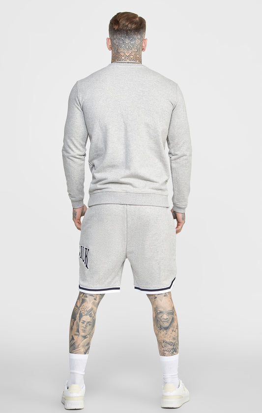 Grey Marl Collegiate Relaxed Fit Short