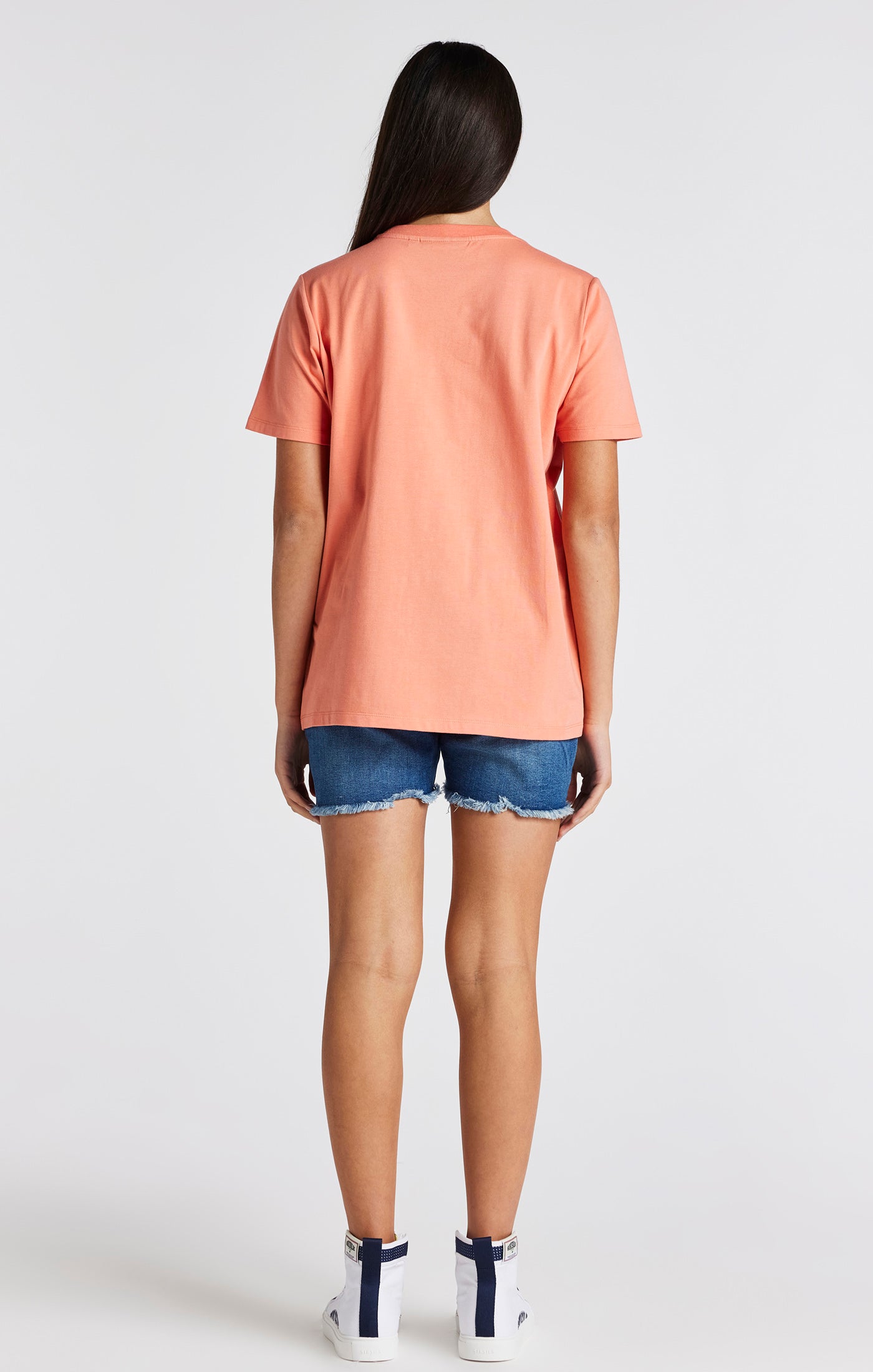 Laad de afbeelding in de Galerij viewer, Girls Coral Branded T-Shirt (4)