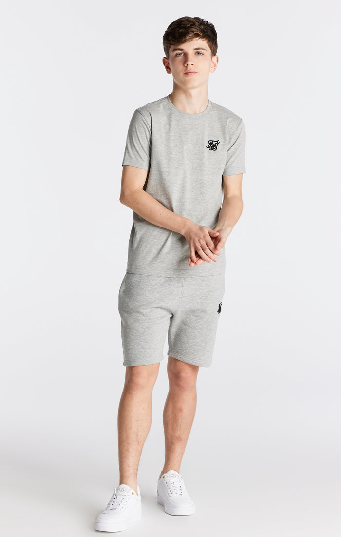 Laad de afbeelding in de Galerij viewer, Essentials voor jongens - T-shirt met korte mouwen in de kleur ‘grijs Marl’ (3)