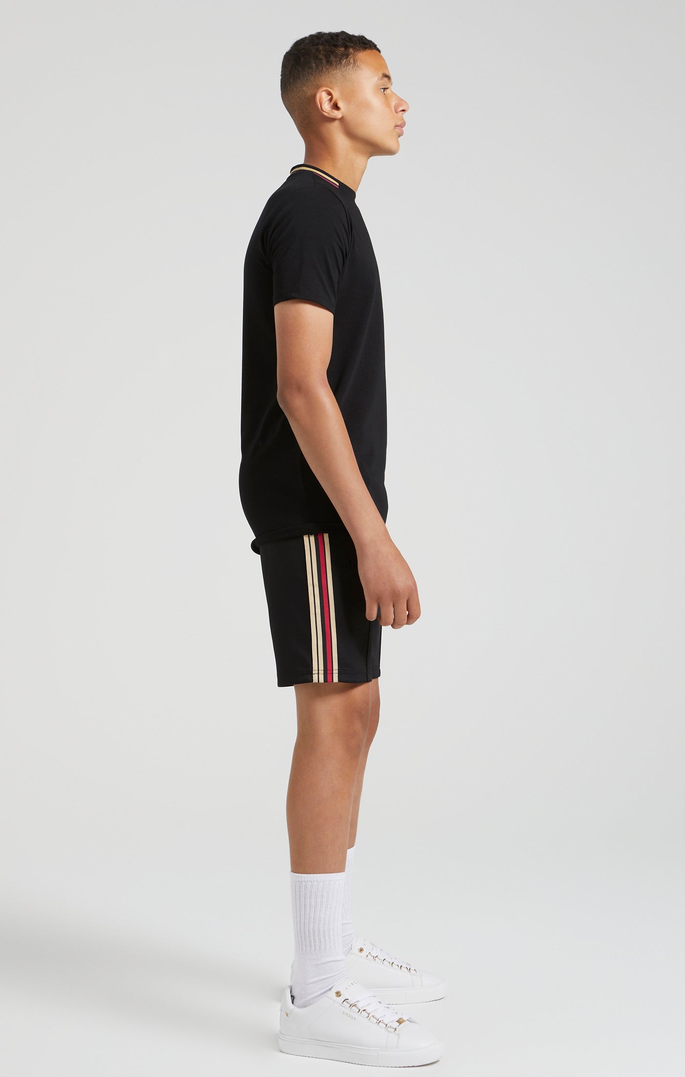 Laad de afbeelding in de Galerij viewer, Messi x SikSilk Loose Fit Elasticated Shorts - Black (5)