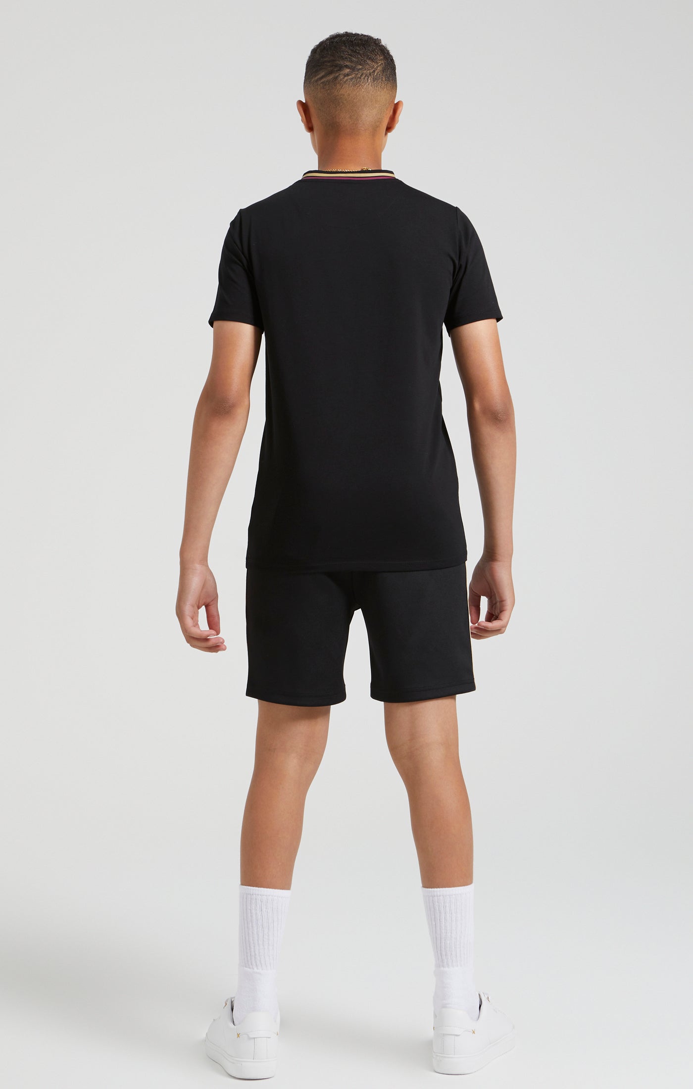 Laad de afbeelding in de Galerij viewer, Messi x SikSilk Loose Fit Elasticated Shorts - Black (6)