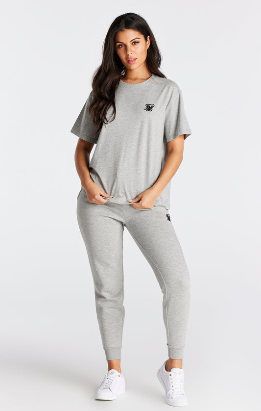 Essentials - Boyfriend fit T-shirt in de kleur ‘grijs Marl’