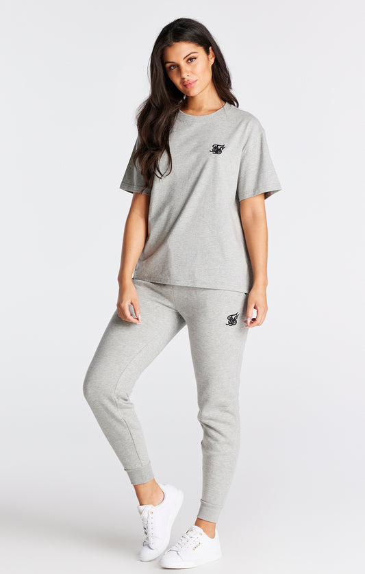Essentials - Boyfriend fit T-shirt in de kleur ‘grijs Marl’