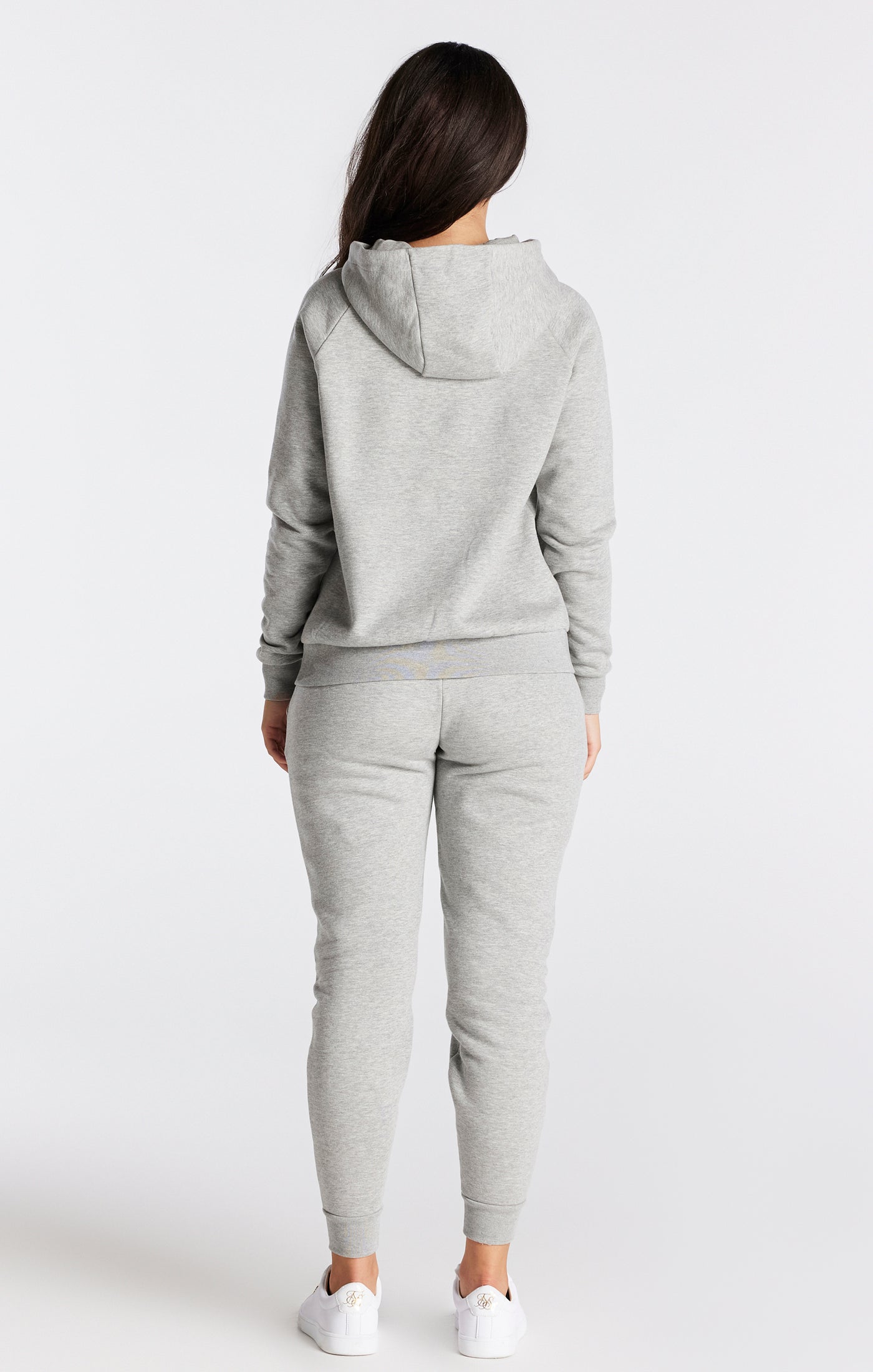 Laad de afbeelding in de Galerij viewer, Essentials - Sweater met capuchon in de kleur ‘grijs Marl’ (4)