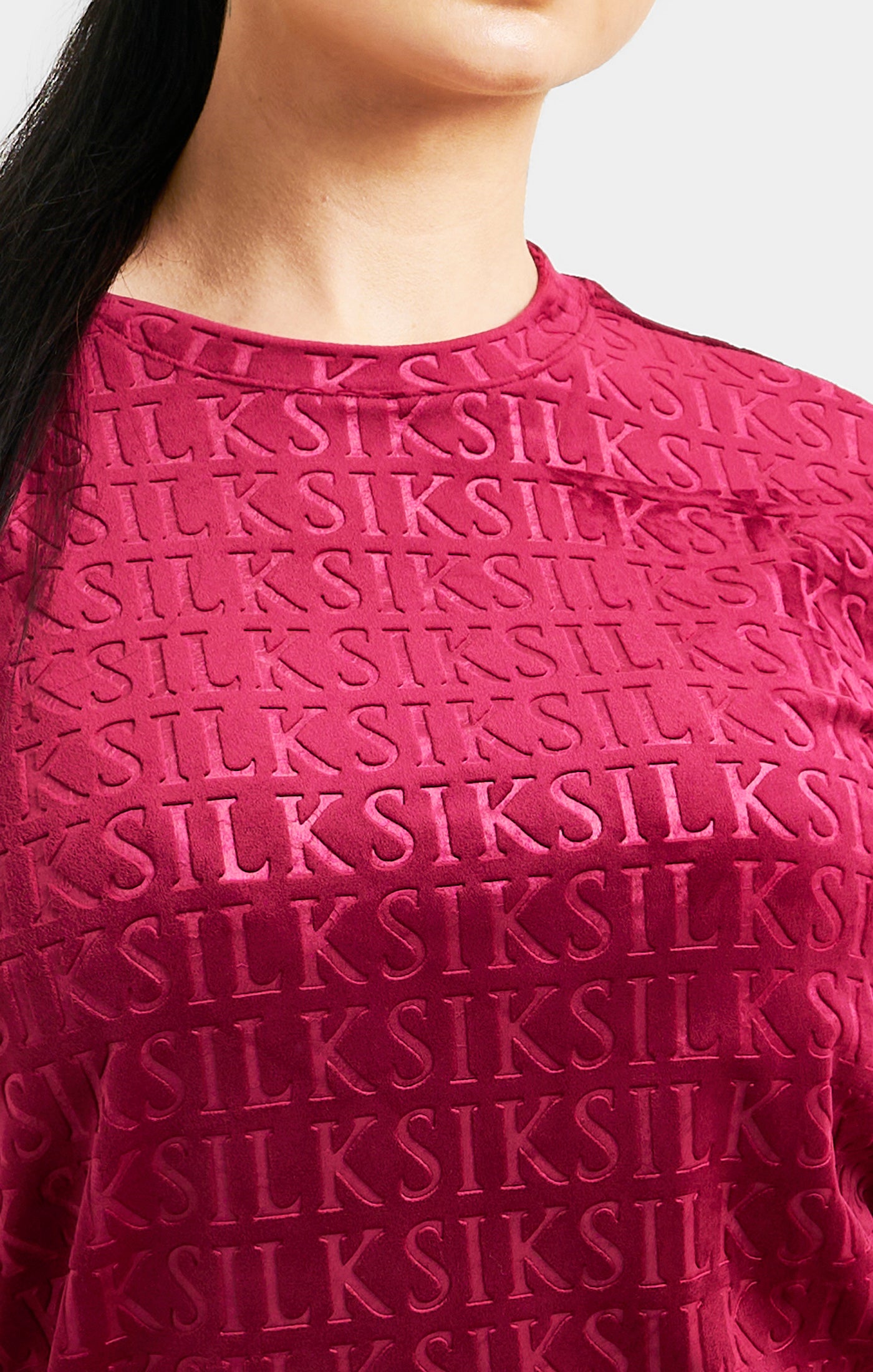 Laad de afbeelding in de Galerij viewer, Pink Velour T-Shirt Dress (1)